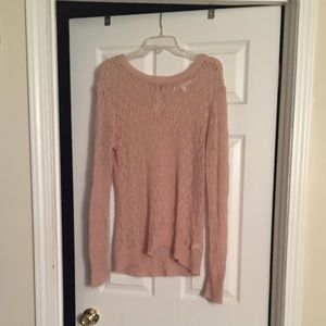 Pink Lauren Conrad sweater.